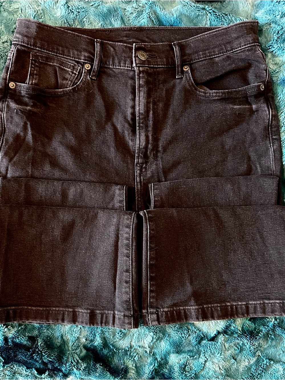 GAP Black Flare High-Rise Jeans